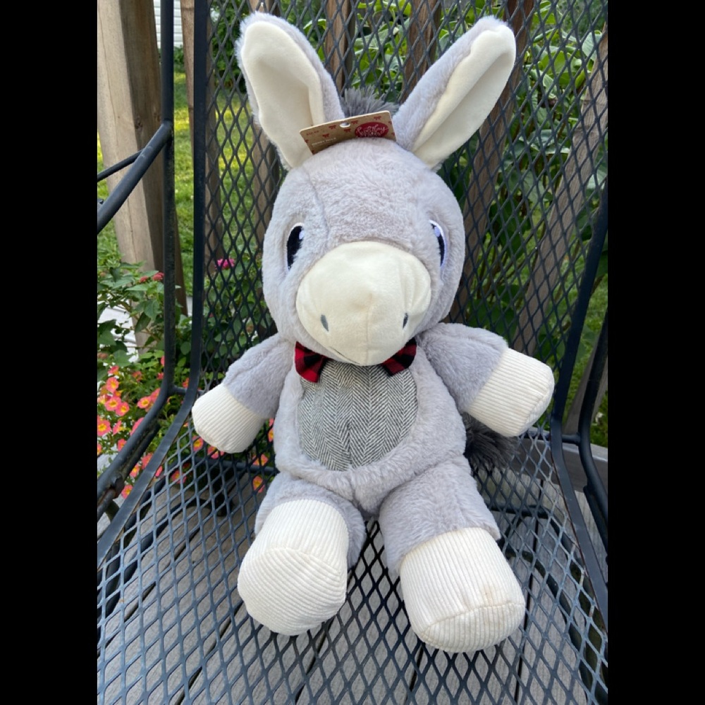 Large Donkey plush dog toy